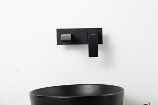 Встраиваемый смеситель для раковины Gappo G1007-26 чёрный